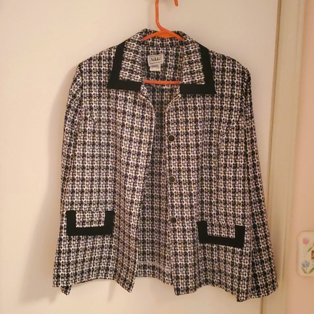 Black and white Blazer/Jacket.  Size 14